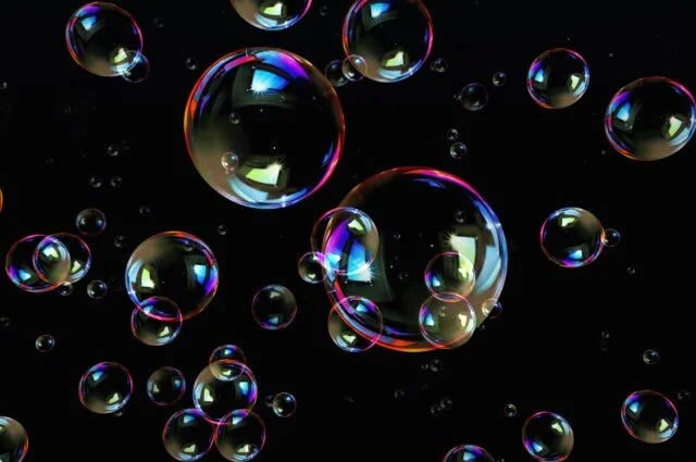 soap bubbles